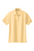 Port Authority L500 Womens Silk Touch Wrinkle Resistant Short Sleeve Polo Shirt Banana Yellow Flat Front