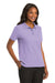 Port Authority L500 Womens Silk Touch Wrinkle Resistant Short Sleeve Polo Shirt Bright Lavender Purple Model 3q