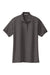 Port Authority L500 Womens Silk Touch Wrinkle Resistant Short Sleeve Polo Shirt Heather Charcoal Grey Flat Front