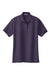 Port Authority L500 Womens Silk Touch Wrinkle Resistant Short Sleeve Polo Shirt Eggplant Purple Flat Front