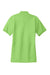 Port Authority L500 Womens Silk Touch Wrinkle Resistant Short Sleeve Polo Shirt Lime Green Flat Back