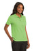 Port Authority L500 Womens Silk Touch Wrinkle Resistant Short Sleeve Polo Shirt Lime Green Model 3q