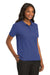 Port Authority L500 Womens Silk Touch Wrinkle Resistant Short Sleeve Polo Shirt Mediterranean Blue Model 3q