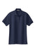 Port Authority L500 Womens Silk Touch Wrinkle Resistant Short Sleeve Polo Shirt Navy Blue Flat Front