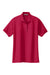 Port Authority L500 Womens Silk Touch Wrinkle Resistant Short Sleeve Polo Shirt Red Flat Front