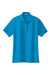 Port Authority L500 Womens Silk Touch Wrinkle Resistant Short Sleeve Polo Shirt Turquoise Blue Flat Front