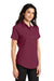 Port Authority L508 Womens Easy Care Wrinkle Resistant Short Sleeve Button Down Shirt Burgundy Model 3q