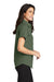 Port Authority L508 Womens Easy Care Wrinkle Resistant Short Sleeve Button Down Shirt Clover Green Model Side