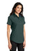 Port Authority L508 Womens Easy Care Wrinkle Resistant Short Sleeve Button Down Shirt Dark Green Model 3q