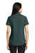 Port Authority L508 Womens Easy Care Wrinkle Resistant Short Sleeve Button Down Shirt Dark Green Model Back