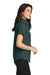 Port Authority L508 Womens Easy Care Wrinkle Resistant Short Sleeve Button Down Shirt Dark Green Model Side