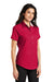 Port Authority L508 Womens Easy Care Wrinkle Resistant Short Sleeve Button Down Shirt Red Model 3q