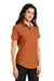 Port Authority L508 Womens Easy Care Wrinkle Resistant Short Sleeve Button Down Shirt Texas Orange Model 3q