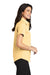 Port Authority L508 Womens Easy Care Wrinkle Resistant Short Sleeve Button Down Shirt Yellow Model Side