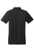 Port Authority L510 Womens Moisture Wicking Short Sleeve Polo Shirt Black Flat Back