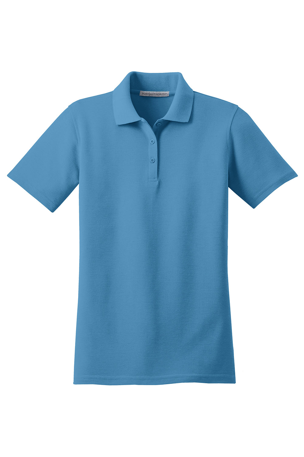 Port Authority L510 Womens Moisture Wicking Short Sleeve Polo Shirt Celadon Blue Flat Front