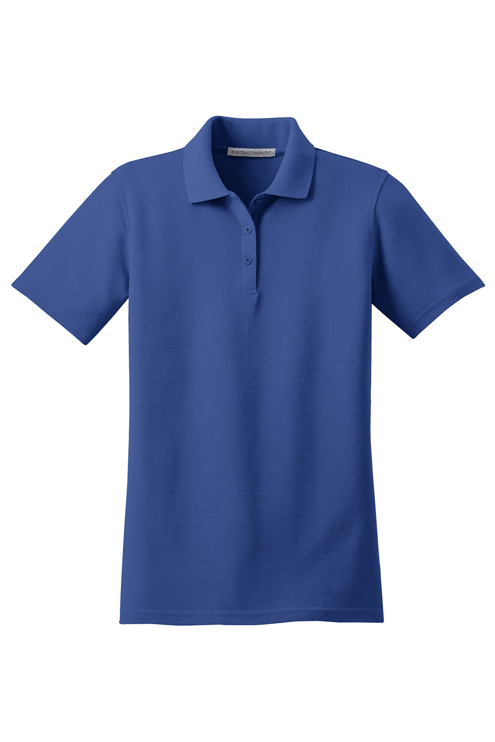 Port Authority L510 Womens Moisture Wicking Short Sleeve Polo Shirt Royal Blue Flat Front