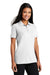 Port Authority L510 Womens Moisture Wicking Short Sleeve Polo Shirt White Model 3q