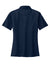 Port Authority L525 Womens Dry Zone Moisture Wicking Short Sleeve Polo Shirt Navy Blue Flat Back