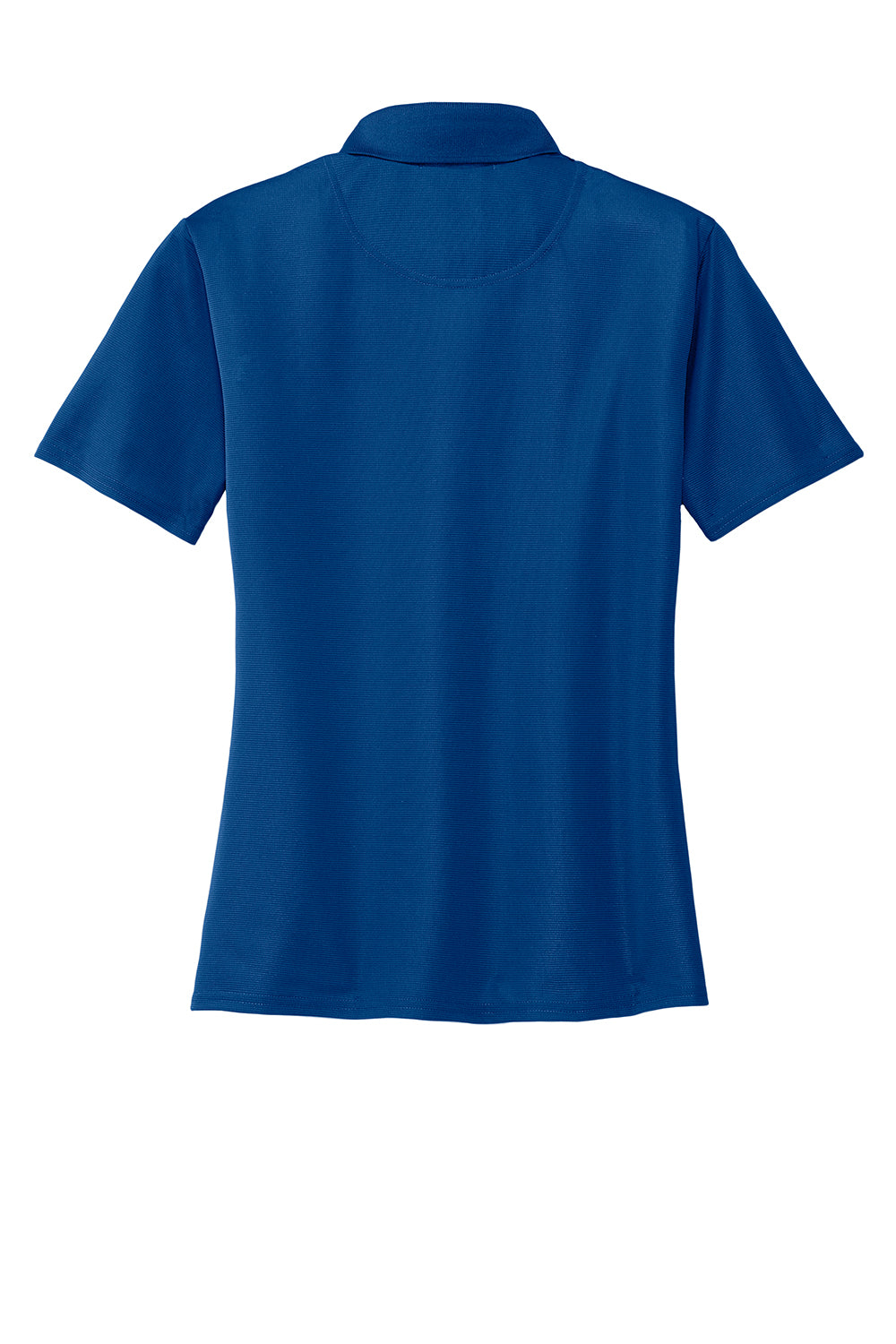 Port Authority L525 Womens Dry Zone Moisture Wicking Short Sleeve Polo Shirt Royal Blue Flat Back