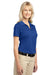 Port Authority L527 Womens Tech Moisture Wicking Short Sleeve Polo Shirt Bright Royal Blue Model 3q