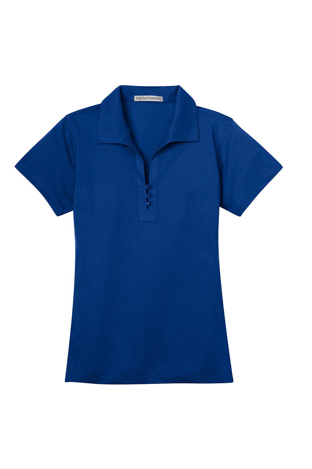 Port Authority L527 Womens Tech Moisture Wicking Short Sleeve Polo Shirt Bright Royal Blue Flat Front