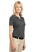 Port Authority L527 Womens Tech Moisture Wicking Short Sleeve Polo Shirt Smoke Grey Model 3q