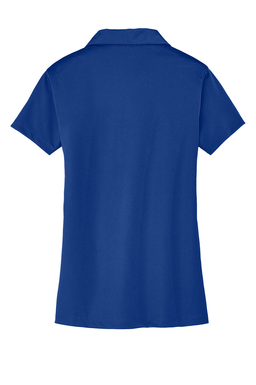 Port Authority L527 Womens Tech Moisture Wicking Short Sleeve Polo Shirt Bright Royal Blue Flat Back