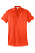 Port Authority L528 Womens Performance Moisture Wicking Short Sleeve Polo Shirt Autumn Orange Flat Front