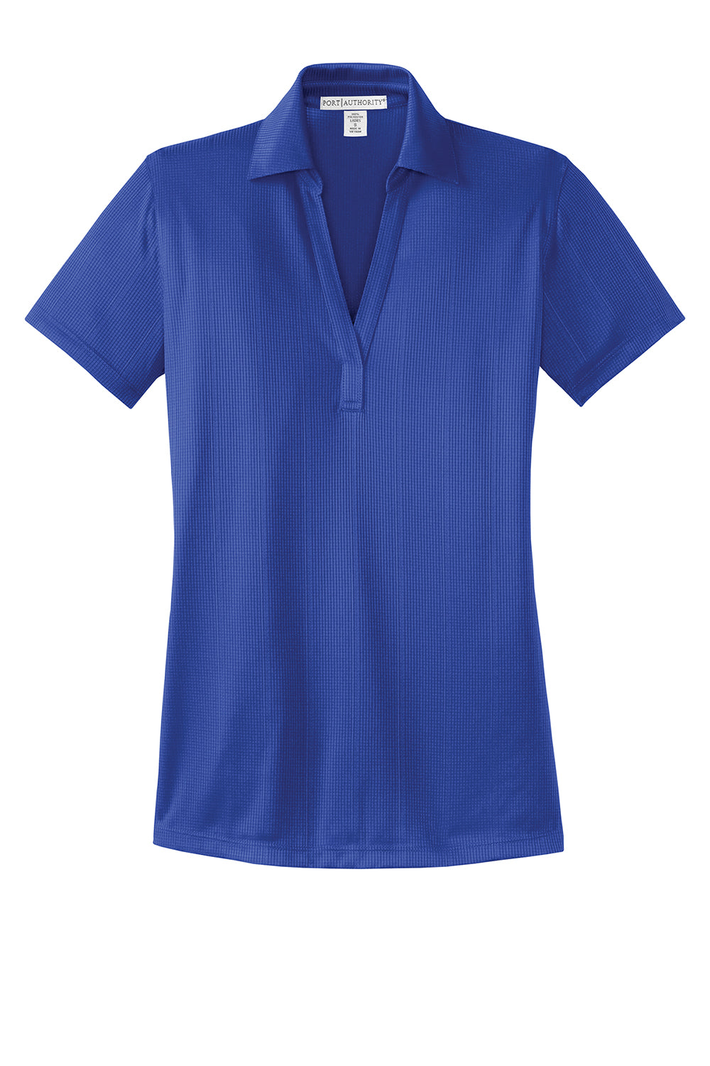 Port Authority L528 Womens Performance Moisture Wicking Short Sleeve Polo Shirt Hyper Blue Flat Front