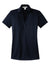 Port Authority L528 Womens Performance Moisture Wicking Short Sleeve Polo Shirt True Navy Blue Flat Front