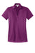 Port Authority L528 Womens Performance Moisture Wicking Short Sleeve Polo Shirt Violet Purple Flat Front