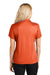 Port Authority L528 Womens Performance Moisture Wicking Short Sleeve Polo Shirt Autumn Orange Model Back