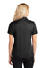 Port Authority L528 Womens Performance Moisture Wicking Short Sleeve Polo Shirt Black Model Back