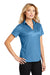 Port Authority L528 Womens Performance Moisture Wicking Short Sleeve Polo Shirt Ocean Blue Model 3q