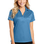 Port Authority Womens Performance Moisture Wicking Short Sleeve Polo Shirt - Ocean Blue