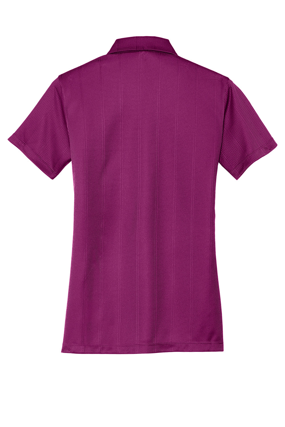 Port Authority L528 Womens Performance Moisture Wicking Short Sleeve Polo Shirt Violet Purple Flat Back