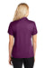 Port Authority L528 Womens Performance Moisture Wicking Short Sleeve Polo Shirt Violet Purple Model Back