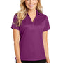 Port Authority Womens Performance Moisture Wicking Short Sleeve Polo Shirt - Violet Purple