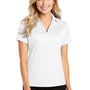 Port Authority Womens Performance Moisture Wicking Short Sleeve Polo Shirt - White