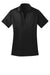 Port Authority L540 Womens Silk Touch Performance Moisture Wicking Short Sleeve Polo Shirt Black Flat Front