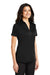 Port Authority L540 Womens Silk Touch Performance Moisture Wicking Short Sleeve Polo Shirt Black Model 3q