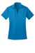 Port Authority L540 Womens Silk Touch Performance Moisture Wicking Short Sleeve Polo Shirt Brilliant Blue Flat Front