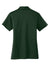 Port Authority L540 Womens Silk Touch Performance Moisture Wicking Short Sleeve Polo Shirt Dark Green Flat Back