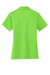 Port Authority L540 Womens Silk Touch Performance Moisture Wicking Short Sleeve Polo Shirt Lime Green Flat Back