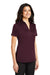 Port Authority L540 Womens Silk Touch Performance Moisture Wicking Short Sleeve Polo Shirt Maroon Model 3q