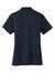 Port Authority L540 Womens Silk Touch Performance Moisture Wicking Short Sleeve Polo Shirt Navy Blue Flat Back