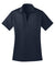 Port Authority L540 Womens Silk Touch Performance Moisture Wicking Short Sleeve Polo Shirt Navy Blue Flat Front