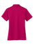 Port Authority L540 Womens Silk Touch Performance Moisture Wicking Short Sleeve Polo Shirt Raspberry Pink Flat Back