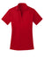 Port Authority L540 Womens Silk Touch Performance Moisture Wicking Short Sleeve Polo Shirt Red Flat Front